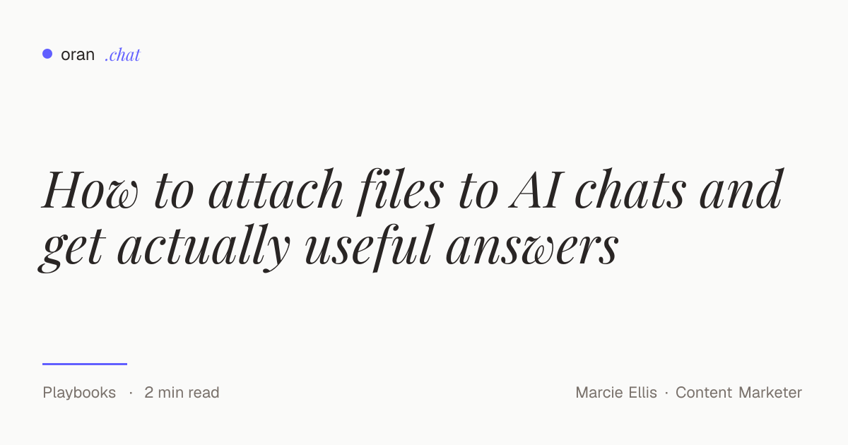 How to attach files to AI chats and get actually useful answers